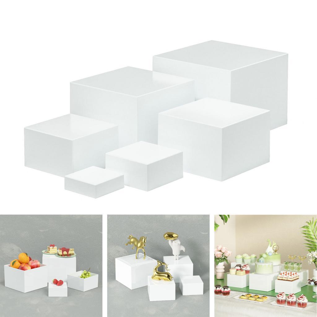 Display Risers Set - Set Penyangga Buffet Akrilik Multi-ukuran dengan