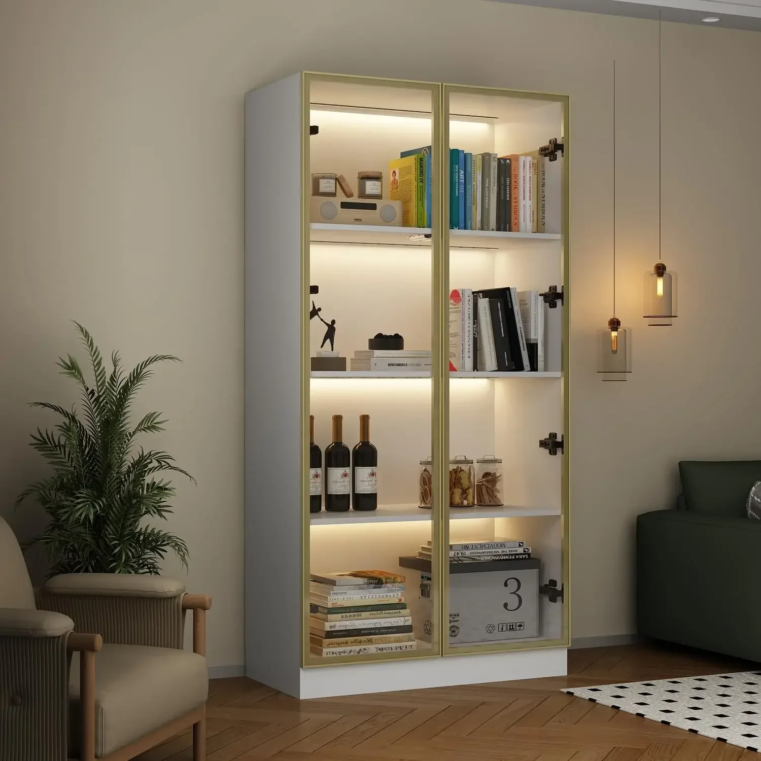 Lemari Pajang dengan Pintu Kac - Pop Display Shelf ulasan dan harga