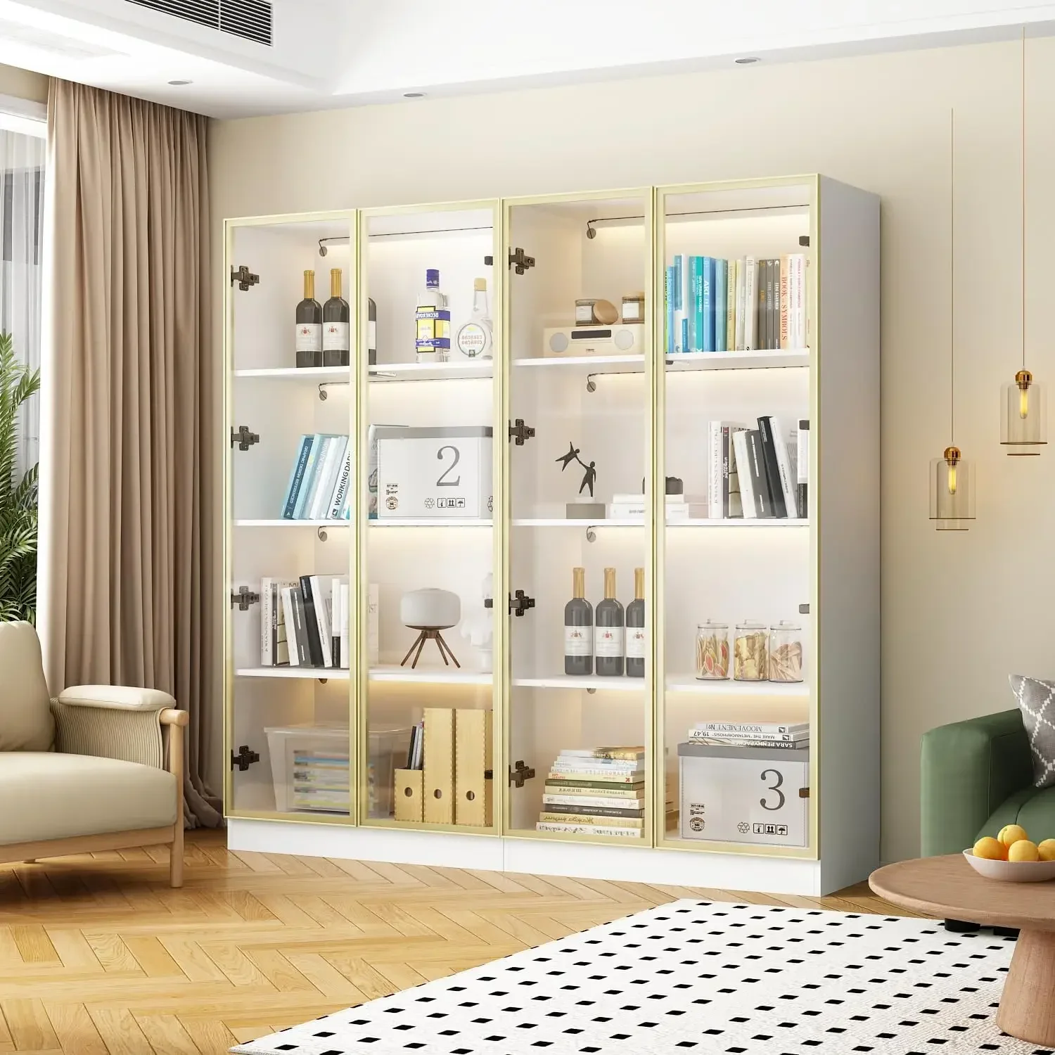 Lemari Pajang dengan Pintu Kac - Pop Display Shelf ulasan dan harga