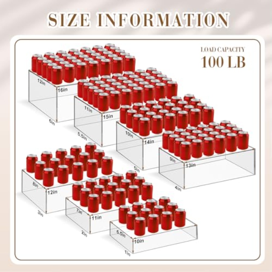 7 Pcs Set Alas Sajian Prasmana - Display Risers Set ulasan dan harga