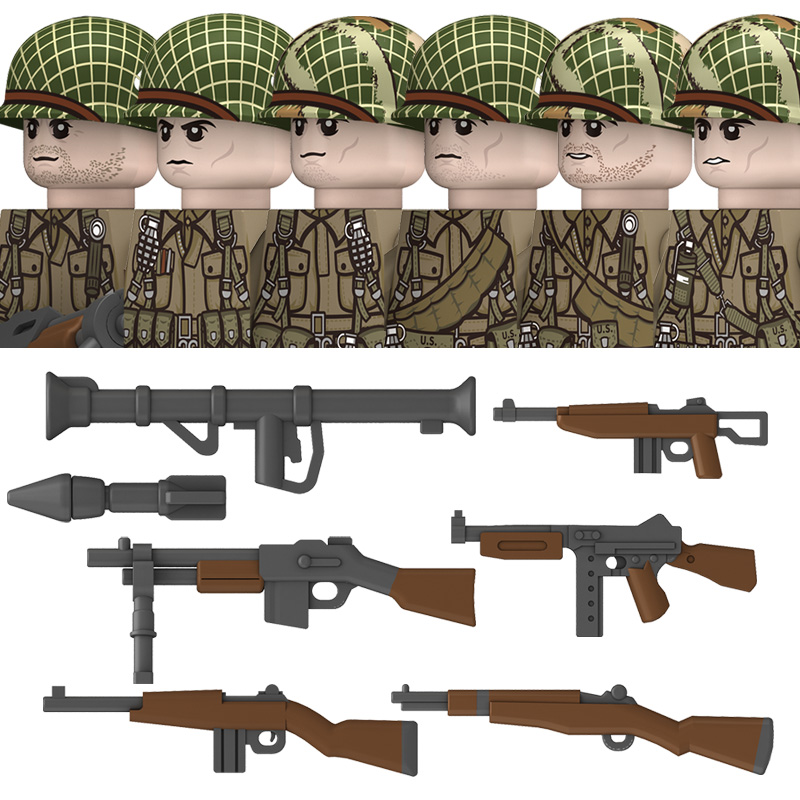 WW2 US 101st Divisi Lintas Uda - Lego Minifigure Holder ulasan dan harga