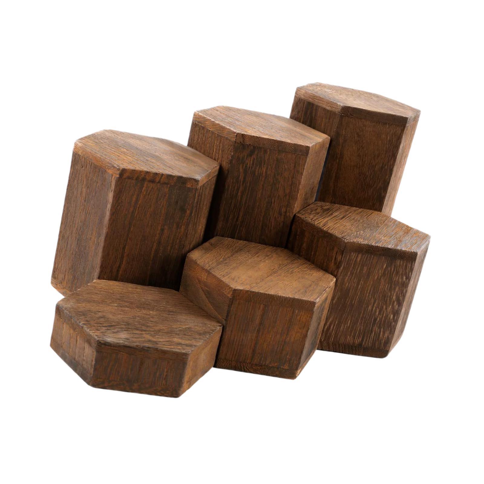 6 Buah Blok Pajangan Heksagona - Display Risers Set ulasan dan harga