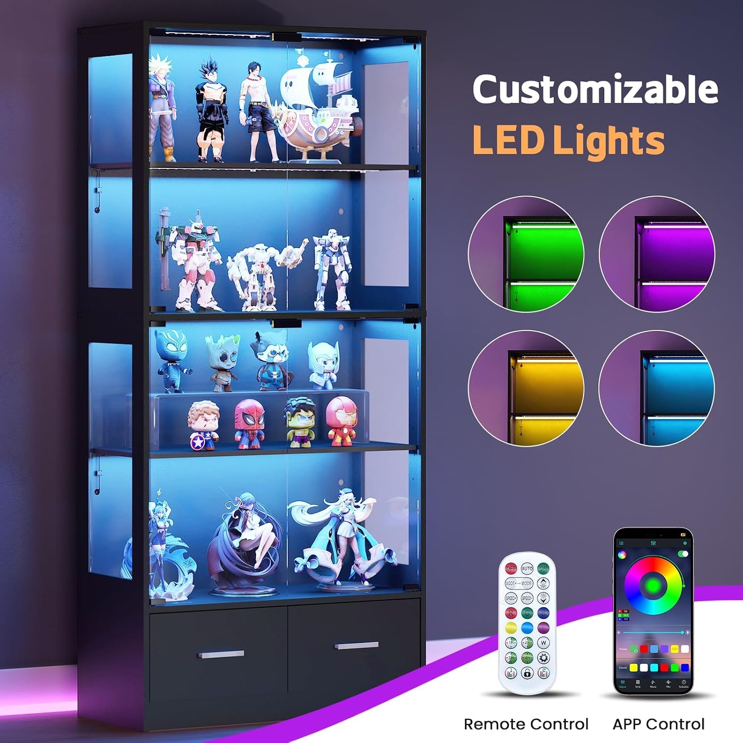 Lemari Pajangan 67 Inci dengan - Pop Display Shelf ulasan dan harga